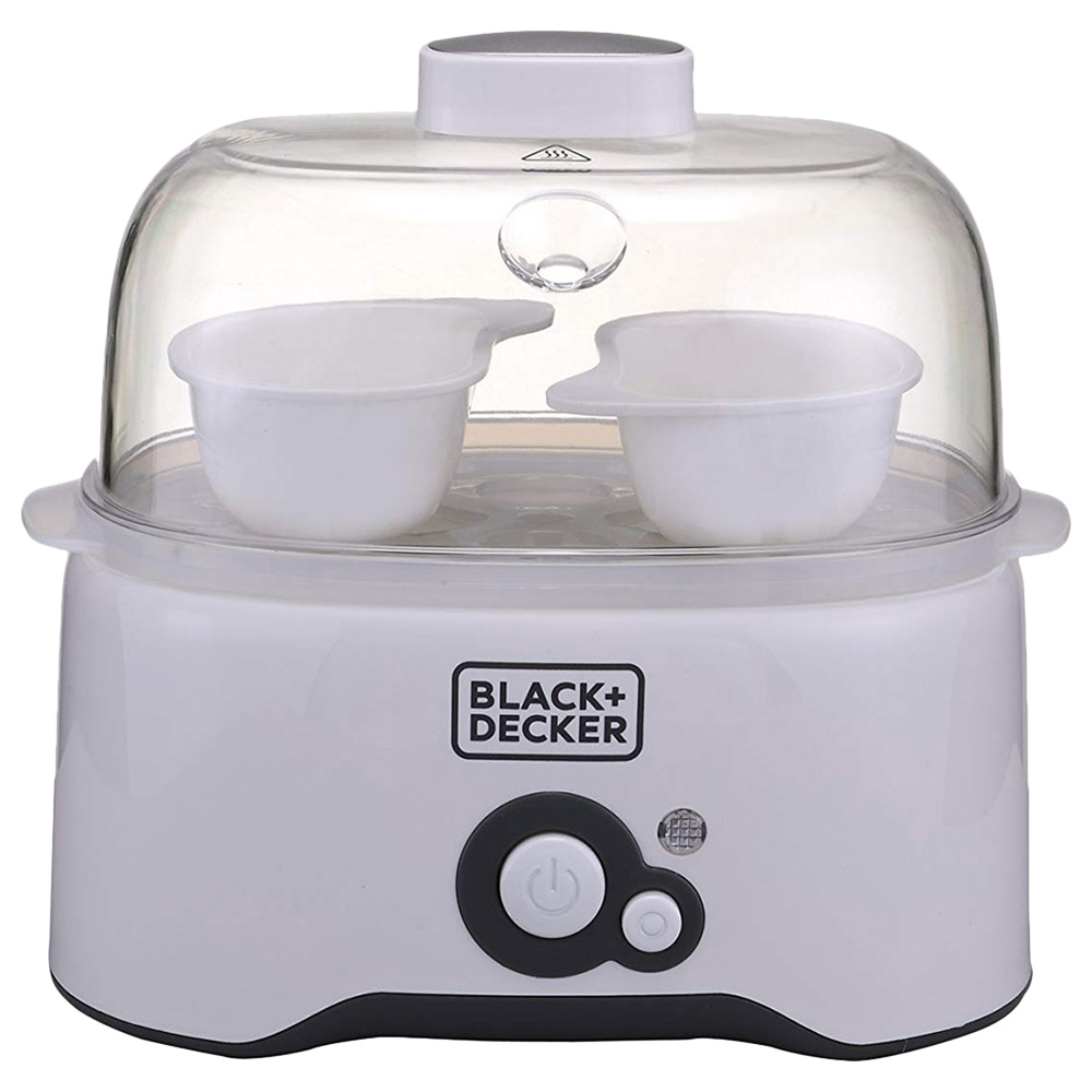 Black+Decker Egg Cooker, 7 Eggs - White