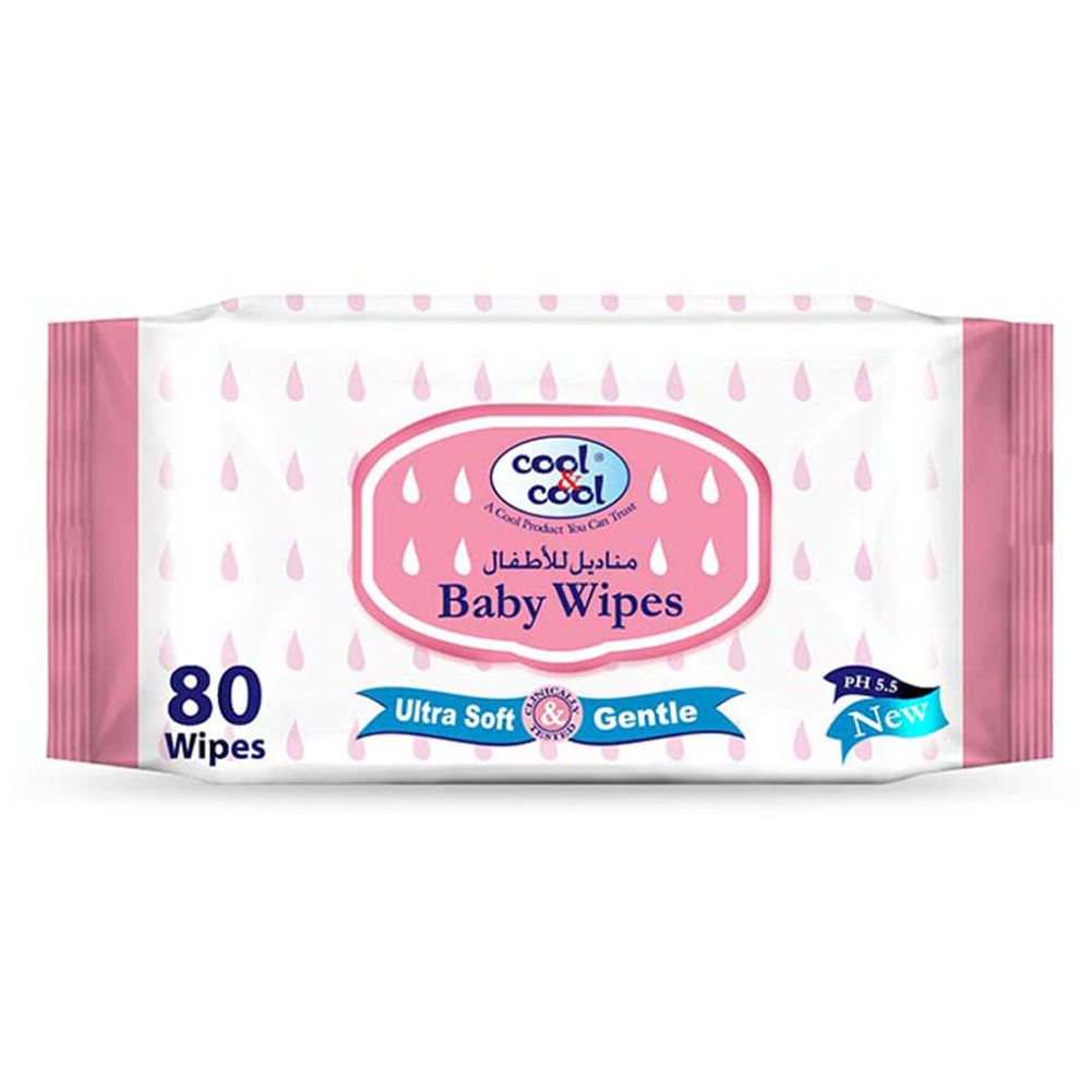 كول & كول - مناديل مبللة للأطفال - 80 منديل