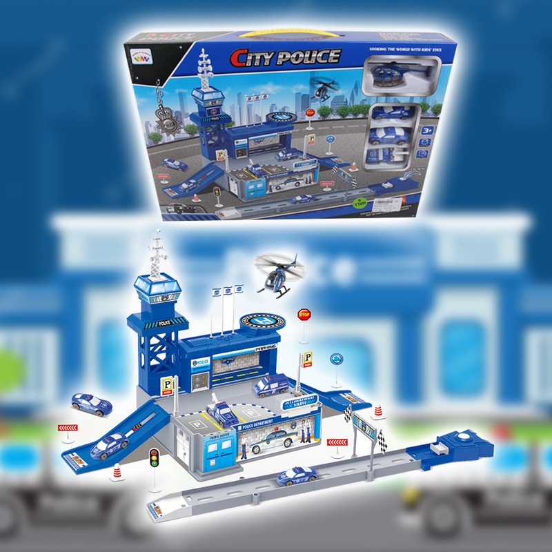 Family Center - Police Parking Lot + Free Wheel Car