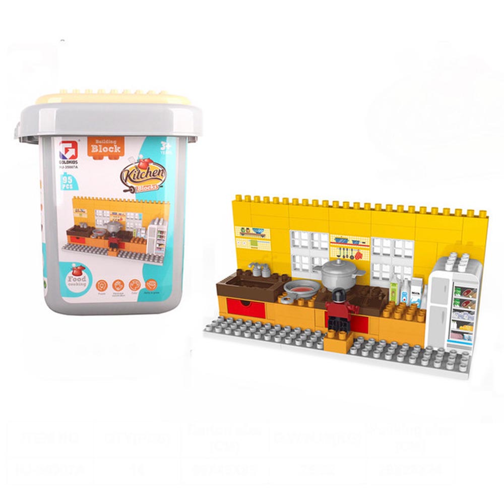 Family Center Building Blocks Kitchen 95pc