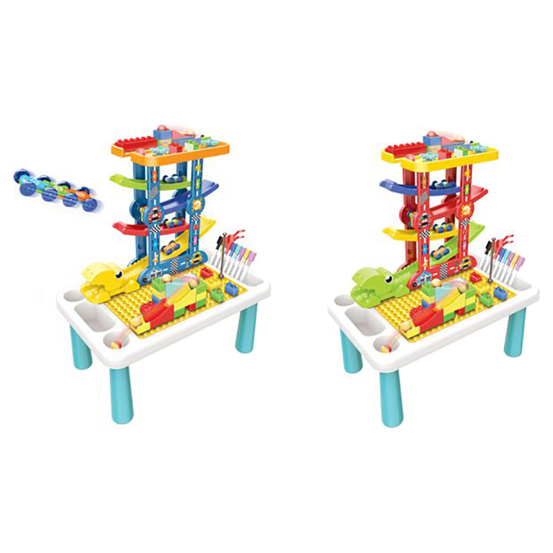 Family Center - Glider Car & Building Blocks Table