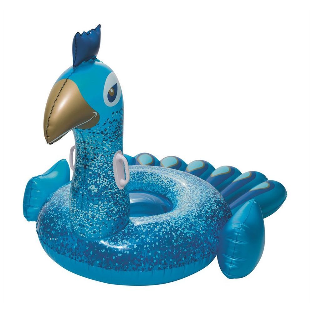 Bestway - Pretty Peacock 1.98m x 1.64m - Inflatable Pool Float - Blue