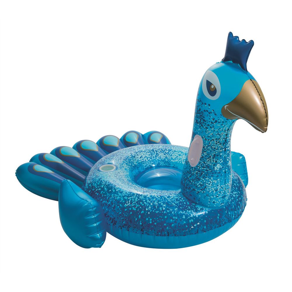 Bestway - Pretty Peacock 1.98m x 1.64m - Inflatable Pool Float - Blue