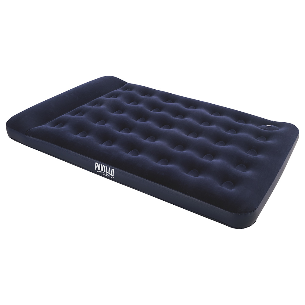 Bestway - Easy Inflate Flocked Air Bed/Double - Blue