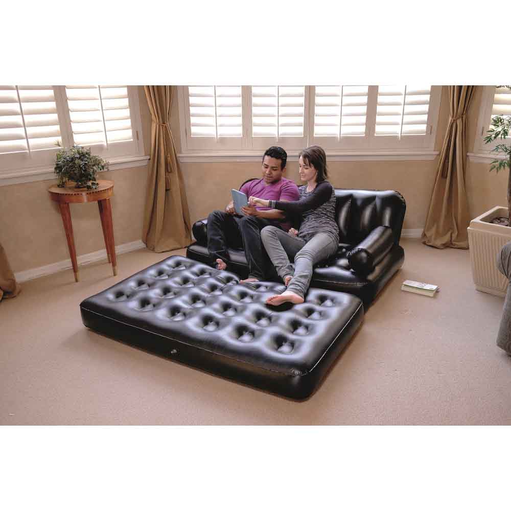 Bestway - Double 5-In-1 Multifunctional Couch 26-75054 Black