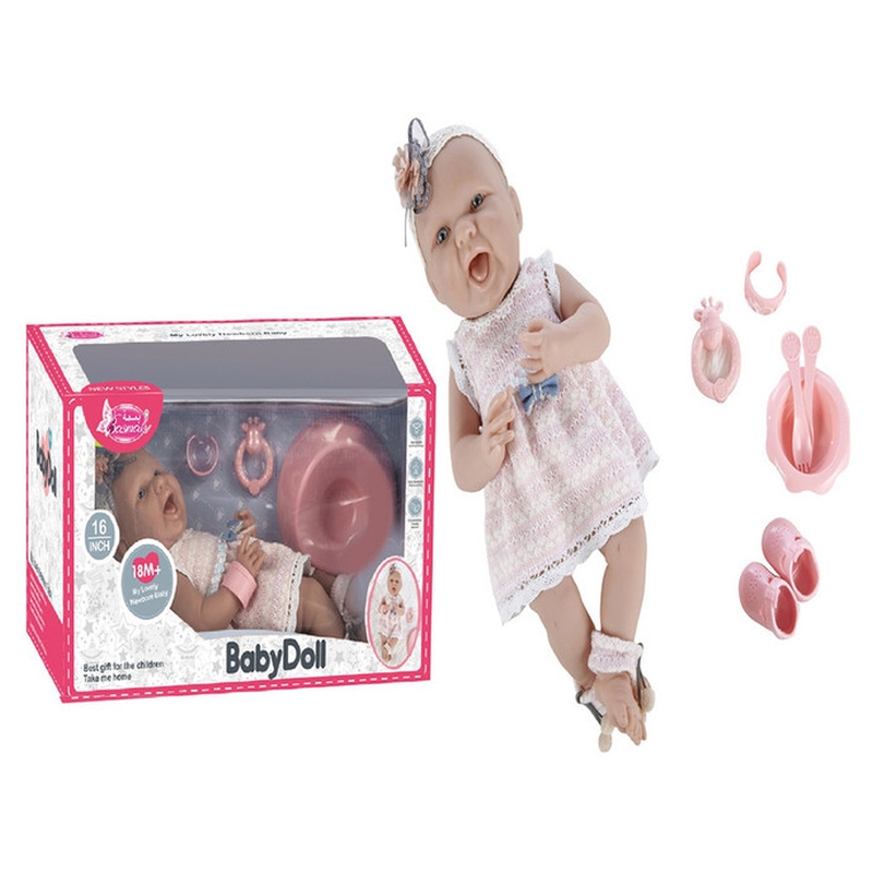 Basmah - 16" Newborn Doll Set - Girl