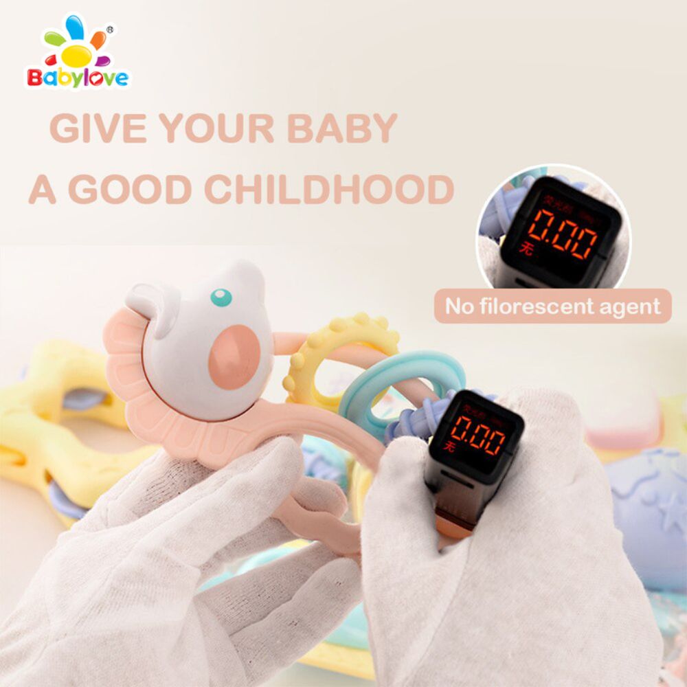 Baby Love Baby Bell Rattle - 8pc