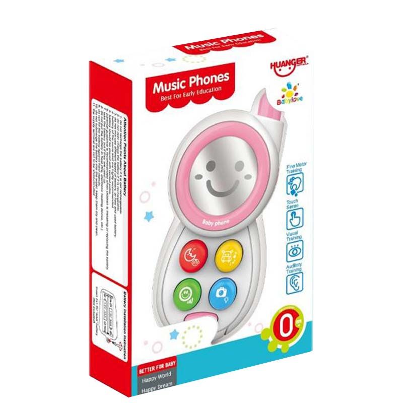 Baby Love Mobile Phone With Music - Pink