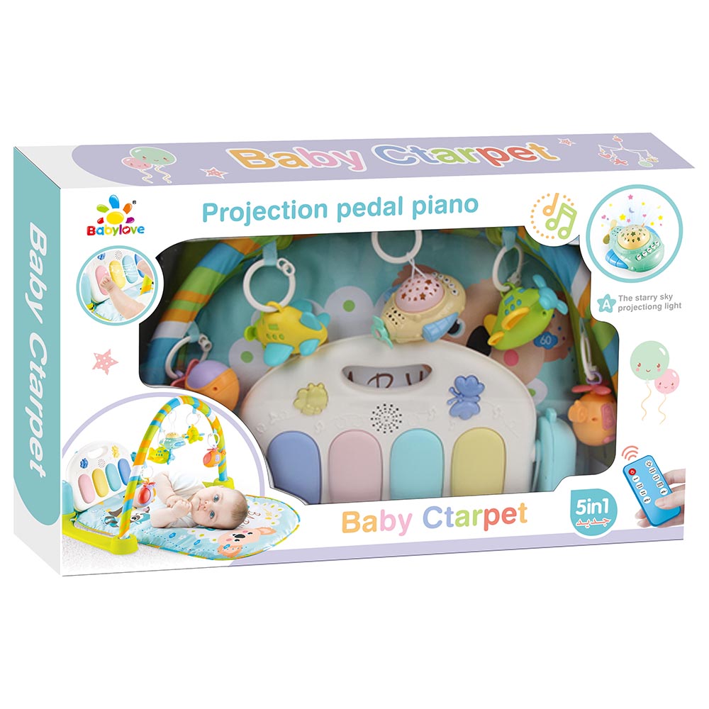 Baby Love - Carpet With Pedal Piano - Green