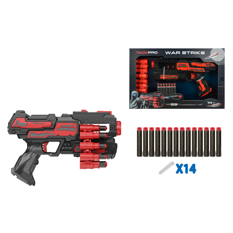Tack Pro - Soft Bullet Toy Gun With 14 Darts
