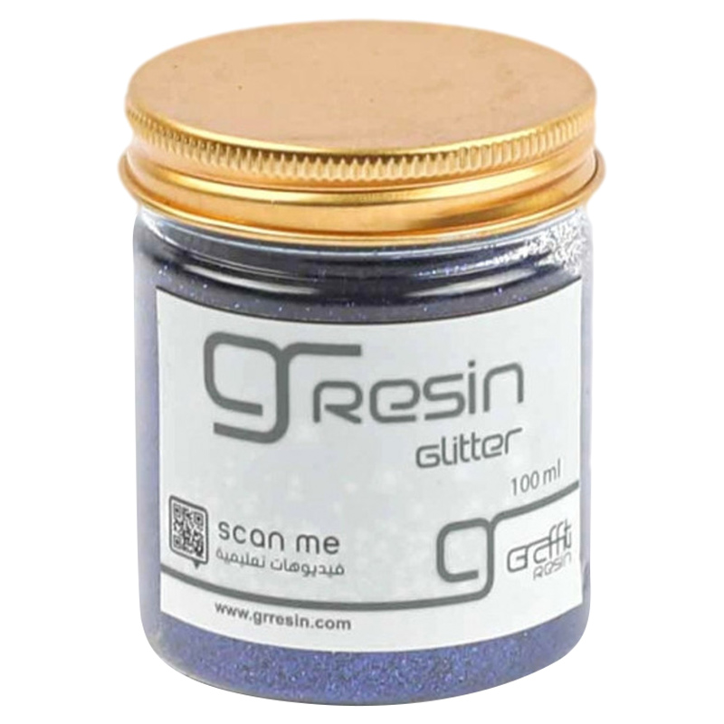 Graffiti Resin Premium Metallic Navy Blue Fine Glitter 100G