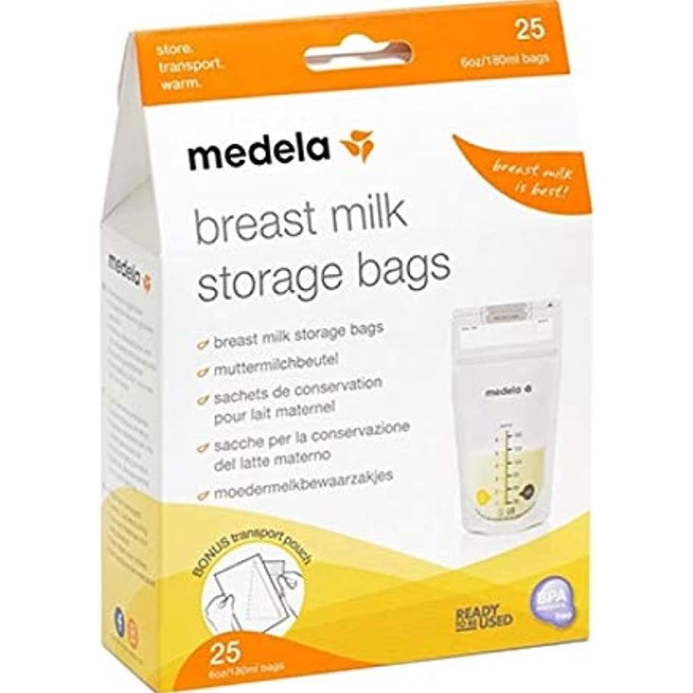 Medela - Breast Milk Storage Bags Clear - 25pcs