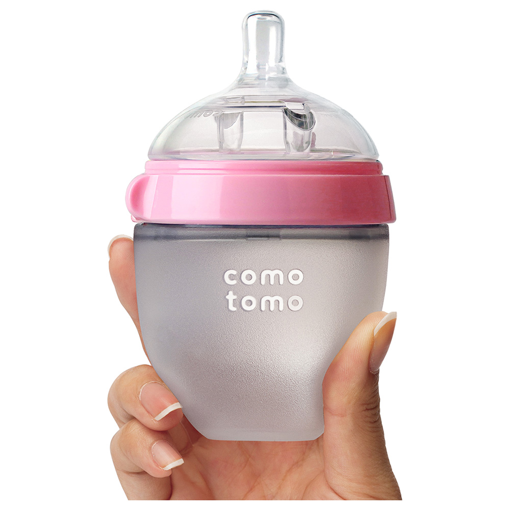 Comotomo - Natural Feel Baby Bottle - Pink - 150 ml