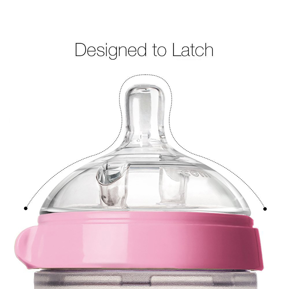 Comotomo - Natural Feel Baby Bottle - Pink - 150 ml