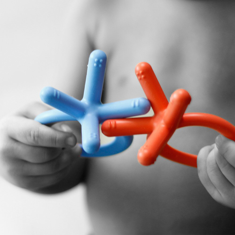 Comotomo - Silicone Teether - Orange