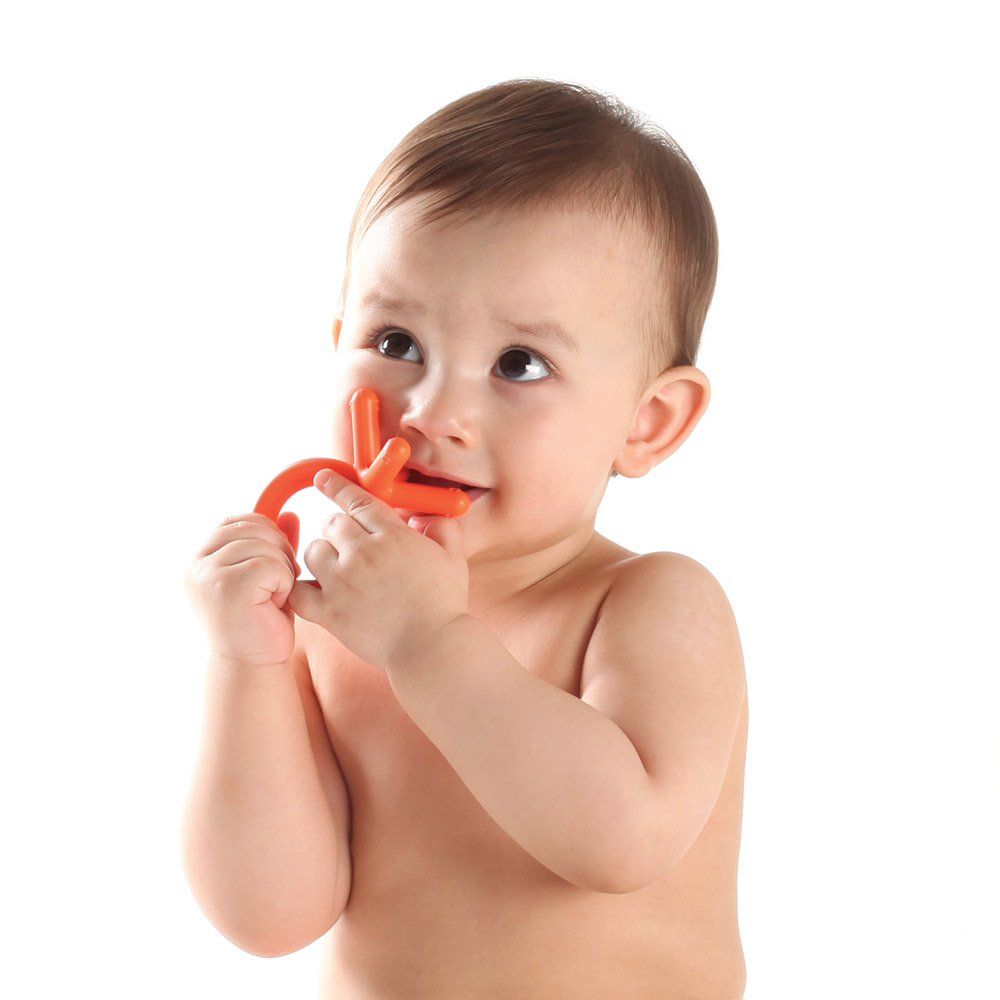 Comotomo - Silicone Teether - Orange