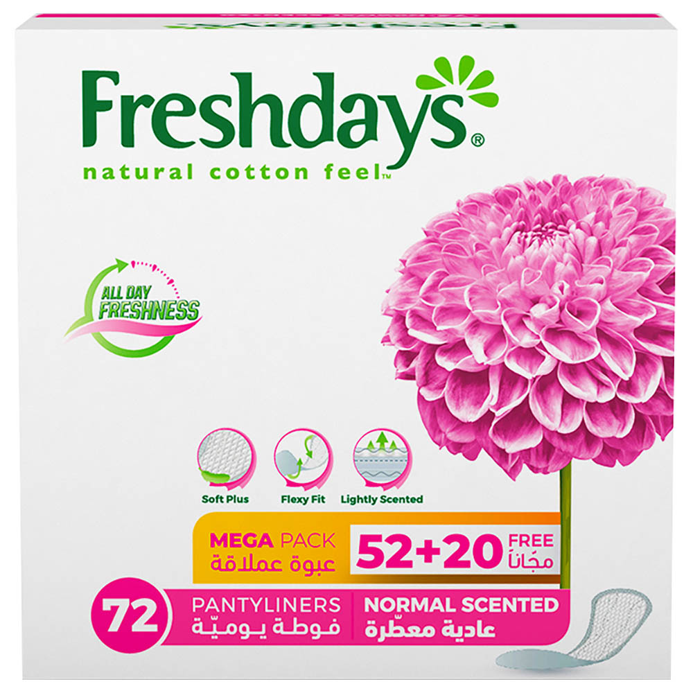 Freshdays Daily Liners Normal Scented 72 Pads