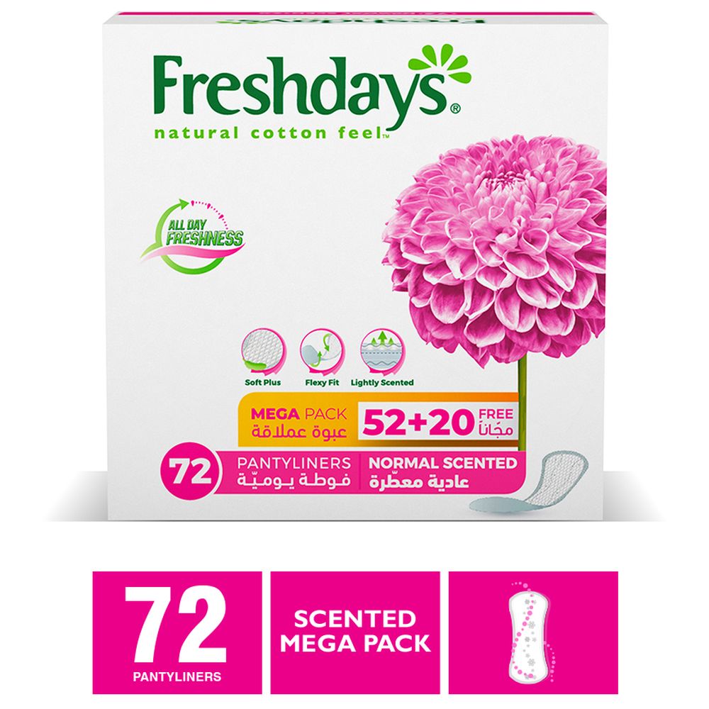 Freshdays Daily Liners Normal Scented 72 Pads