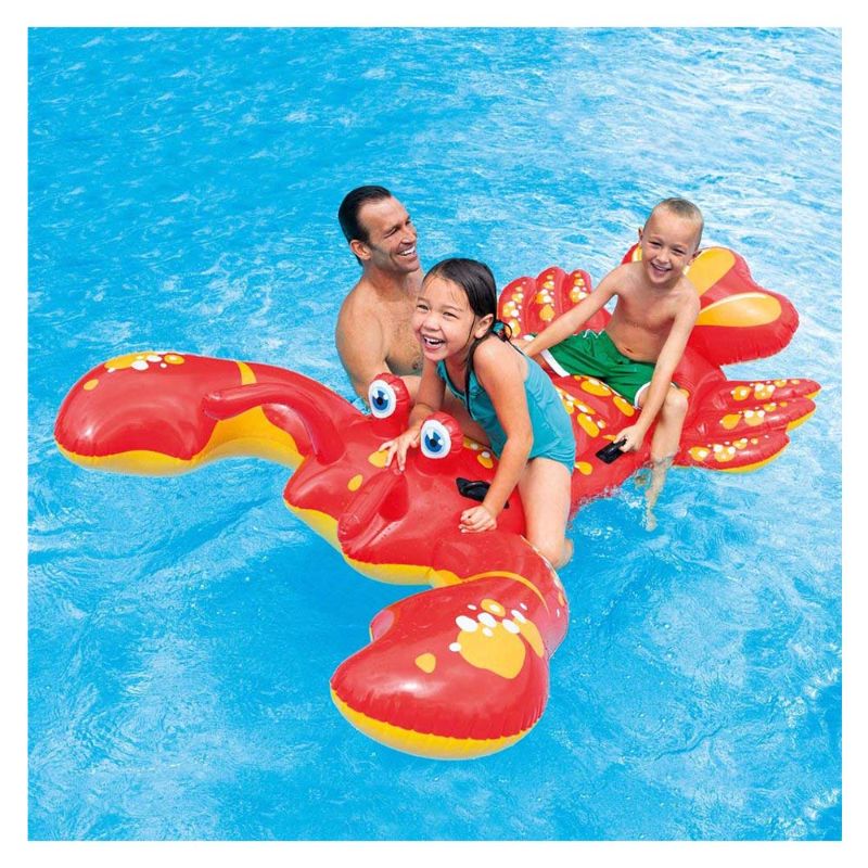 Intex - Lobster Ride-On - Red/Yellow - Inflatable Pool Float