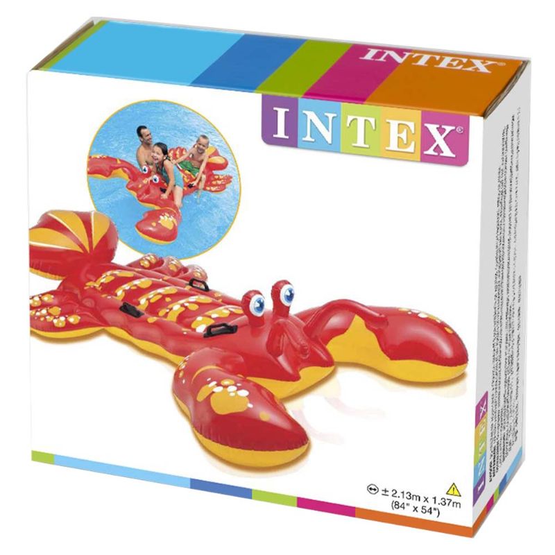Intex - Lobster Ride-On - Red/Yellow - Inflatable Pool Float