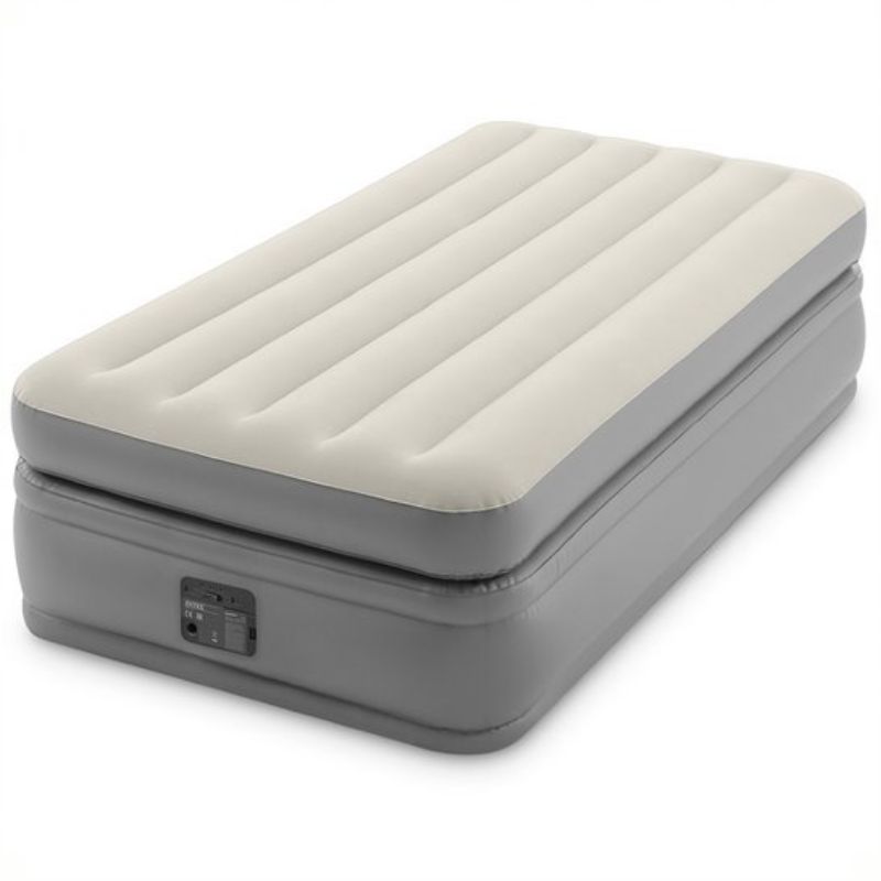 Intex - Twin Comfort Elevated Airbed With Fiber-Tech Bip