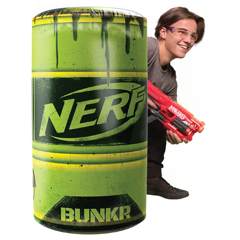 BUNKR - Nerf X Take Cover Crate Blue & Toxic Barrel Green