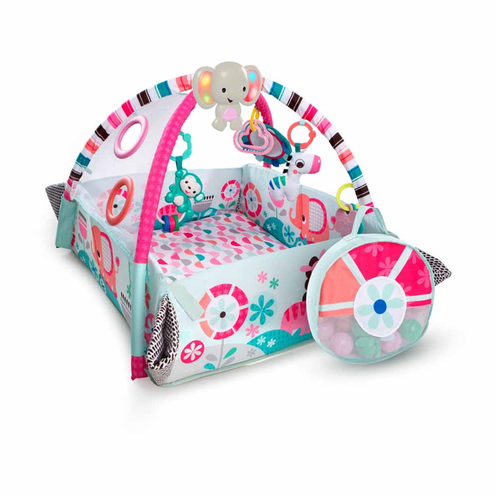 Bright Starts - 5-in-1 Your Way Ball Play Activity Gym - Pink Pinwheels