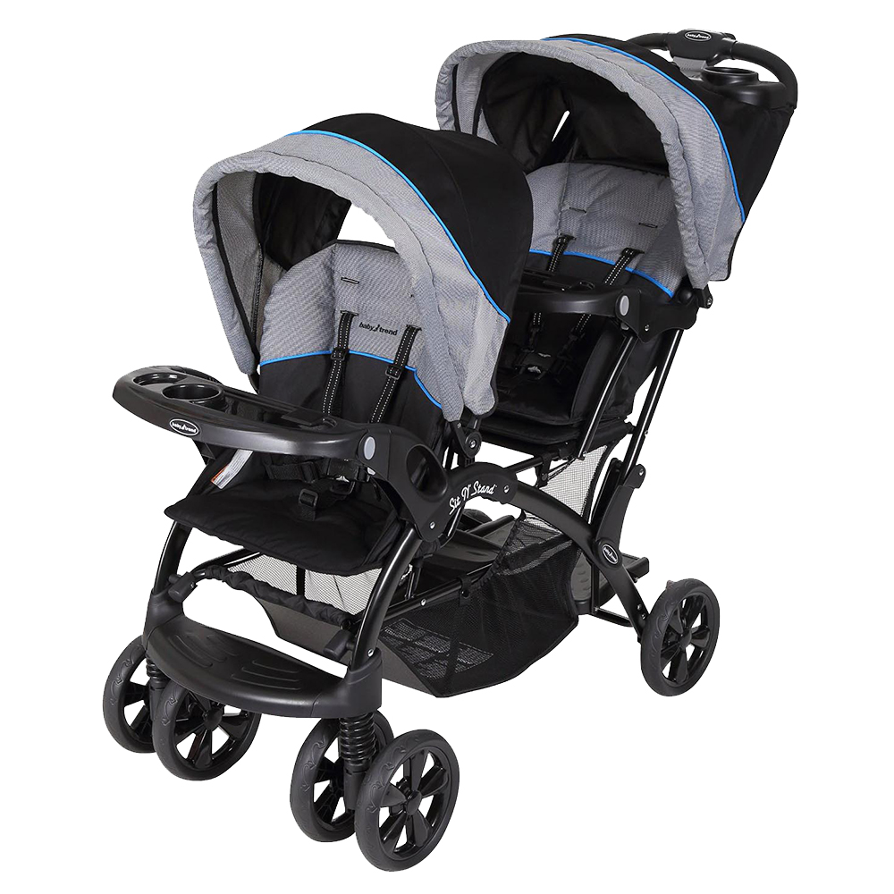 Babytrend - Sit N Stand Double Stroller - Millennium Blue