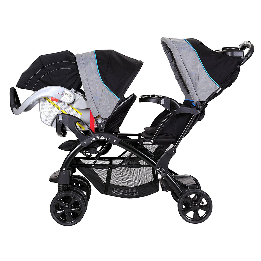 Babytrend - Sit N Stand Double Stroller - Millennium Blue