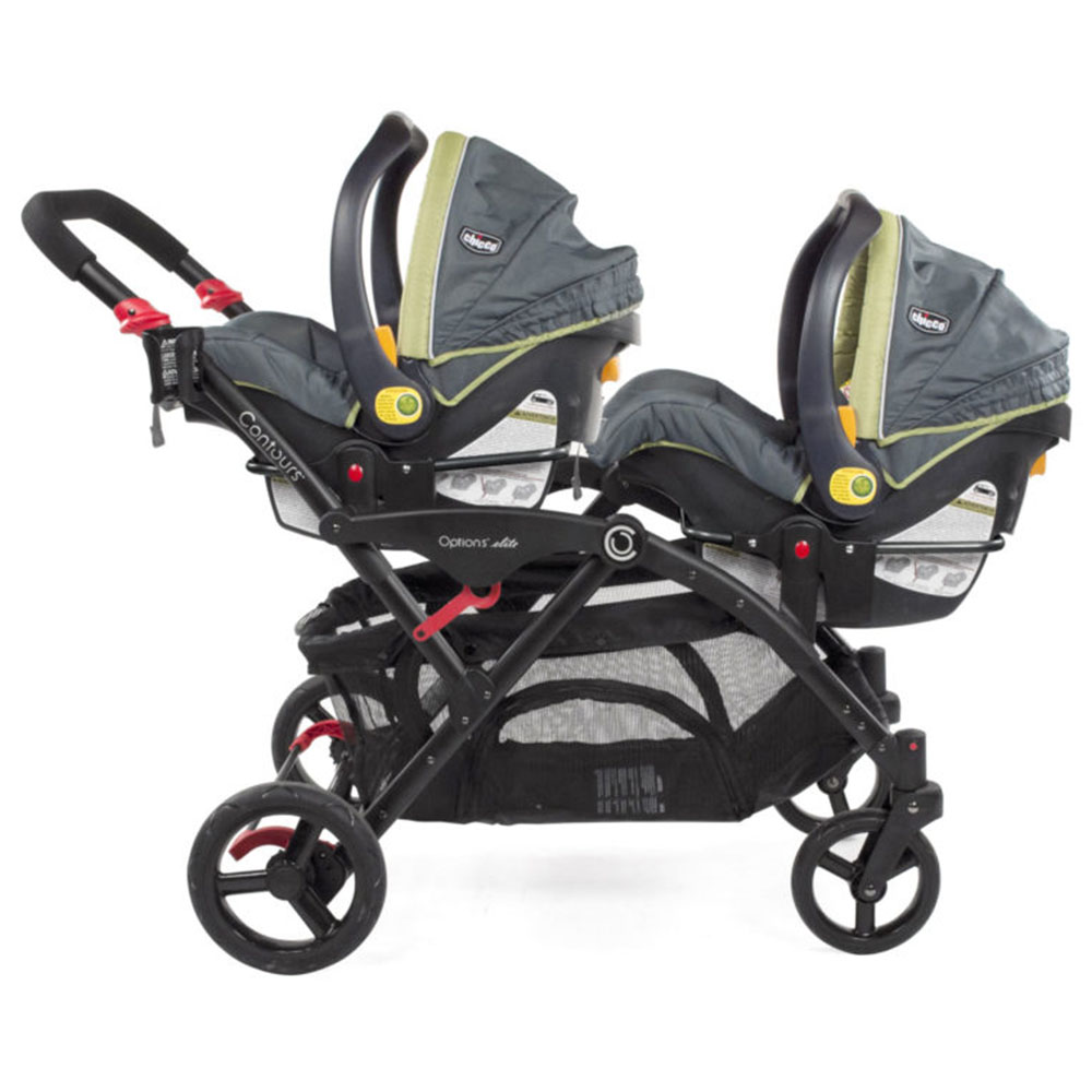 Contours Chicco Car Seat Double Stroller Adapter Black