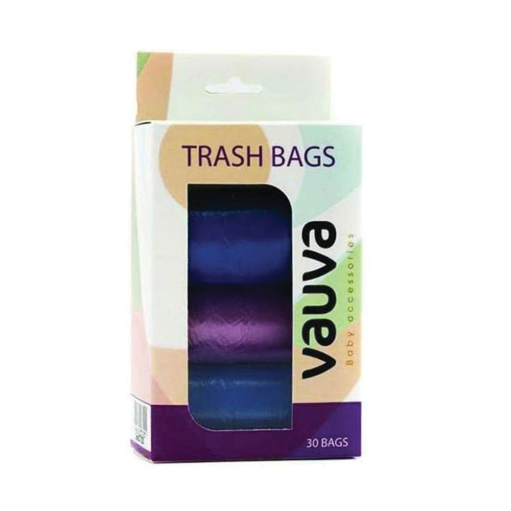 Vauve - Diaper Trash Bags Refill 3pcs - Multiple Colors - Assorted