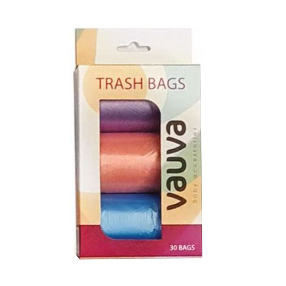Vauve - Diaper Trash Bags Refill 3pcs - Multiple Colors - Assorted