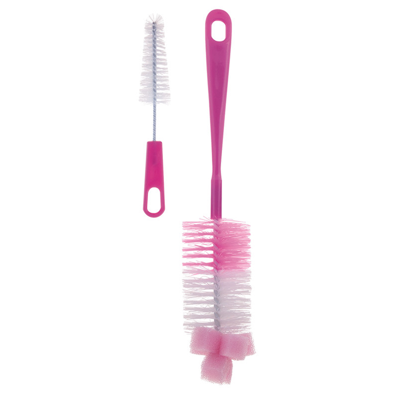 Vauva - Baby Bottle Cleaning Brush - Pink