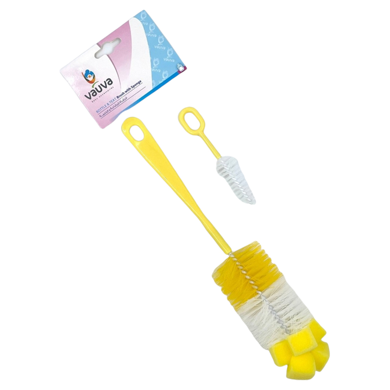 Vauva - Baby Bottle Cleaning Brush - Yellow