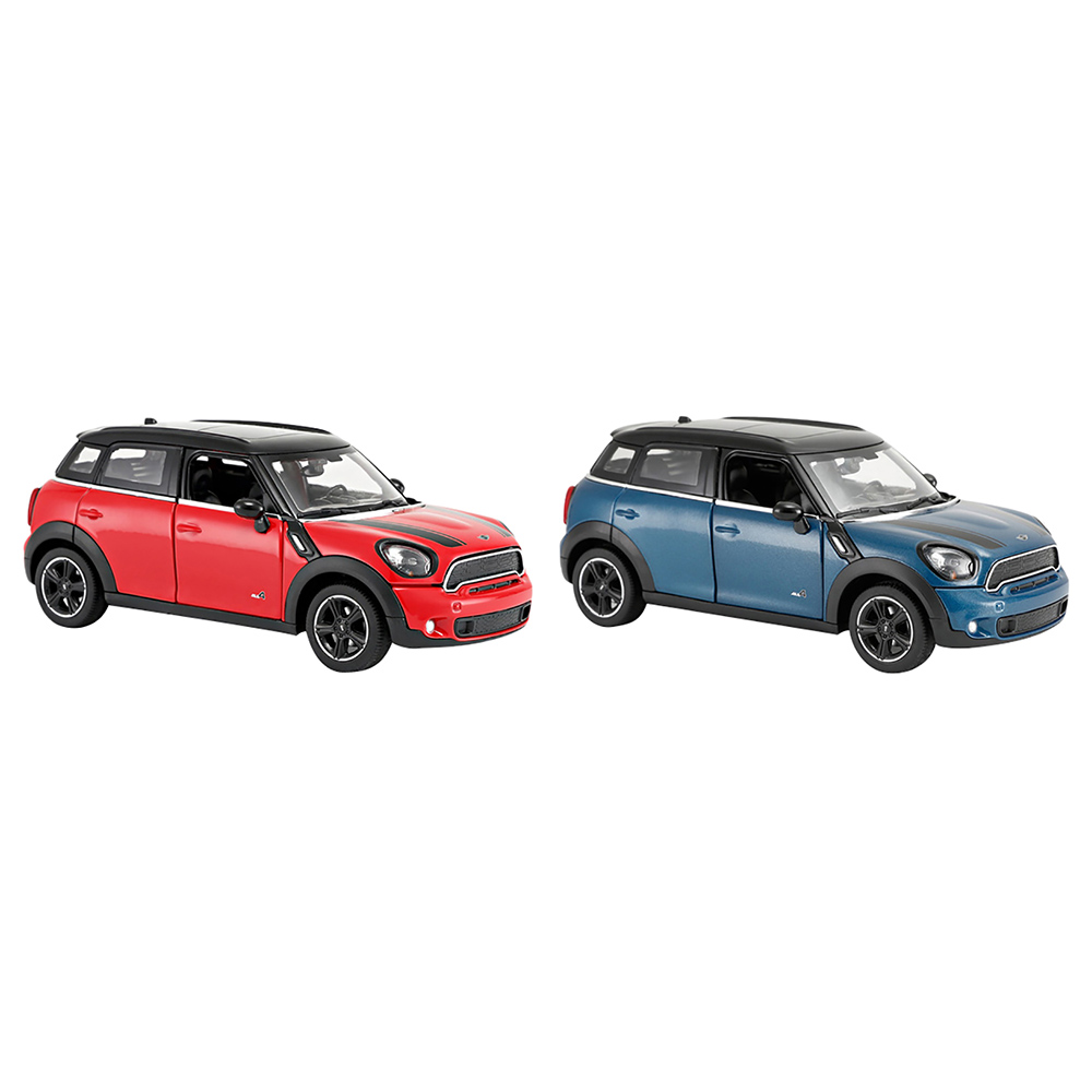 Rastar - 1/24 Diecast Car Mini Countryman - Red/Blue - Assorted 1pc