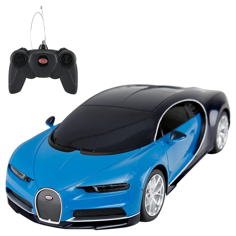 Rastar - 1:24 Bugatti Chiron Remote Control Car RTR - Blue