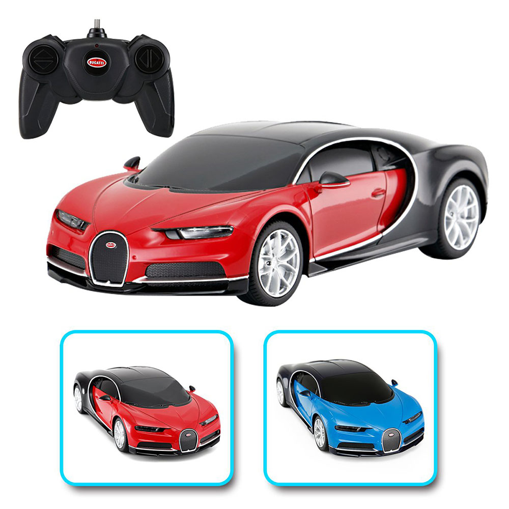 Rastar - 1:24 Bugatti Chiron Remote Control Car RTR - Red