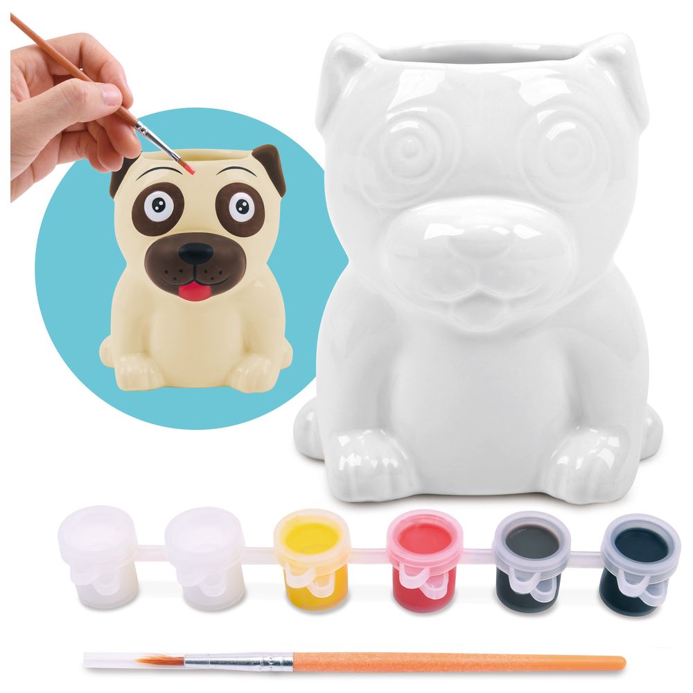 Playgo - Paint Your Own - Pug Ceramic