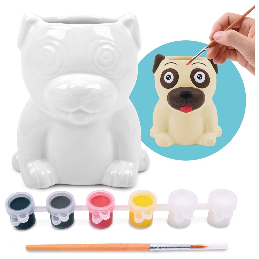 Playgo - Paint Your Own - Pug Ceramic