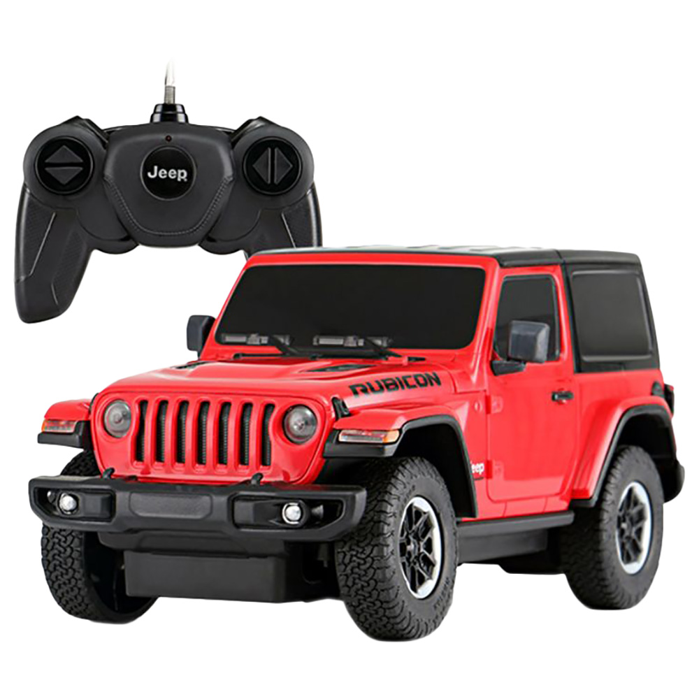 Rastar - 1:24 JEEP Wrangler JL Remote Control Car RTR - Red