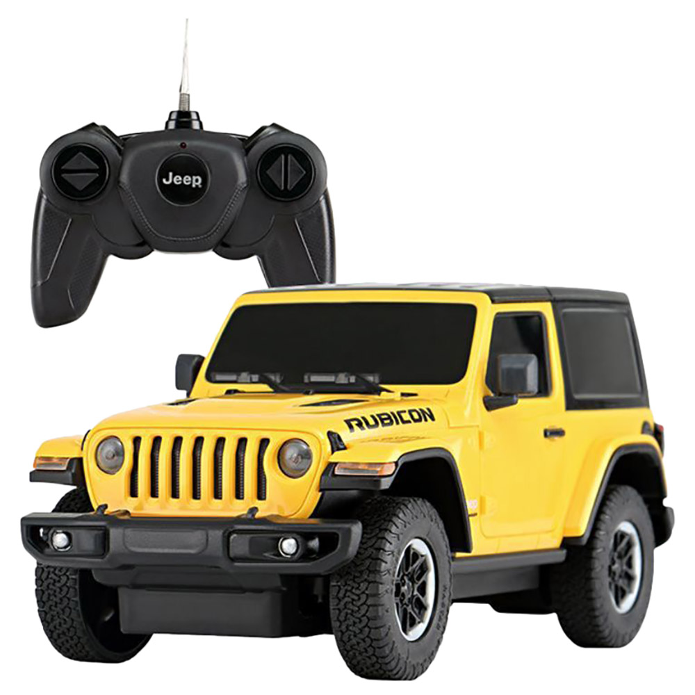 Rastar - 1:24 JEEP Wrangler JL Remote Control Car - Yellow