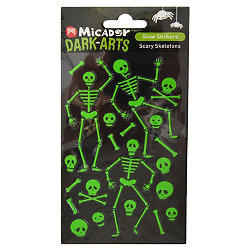 Micador - Scary Skeleton Glow Stickers