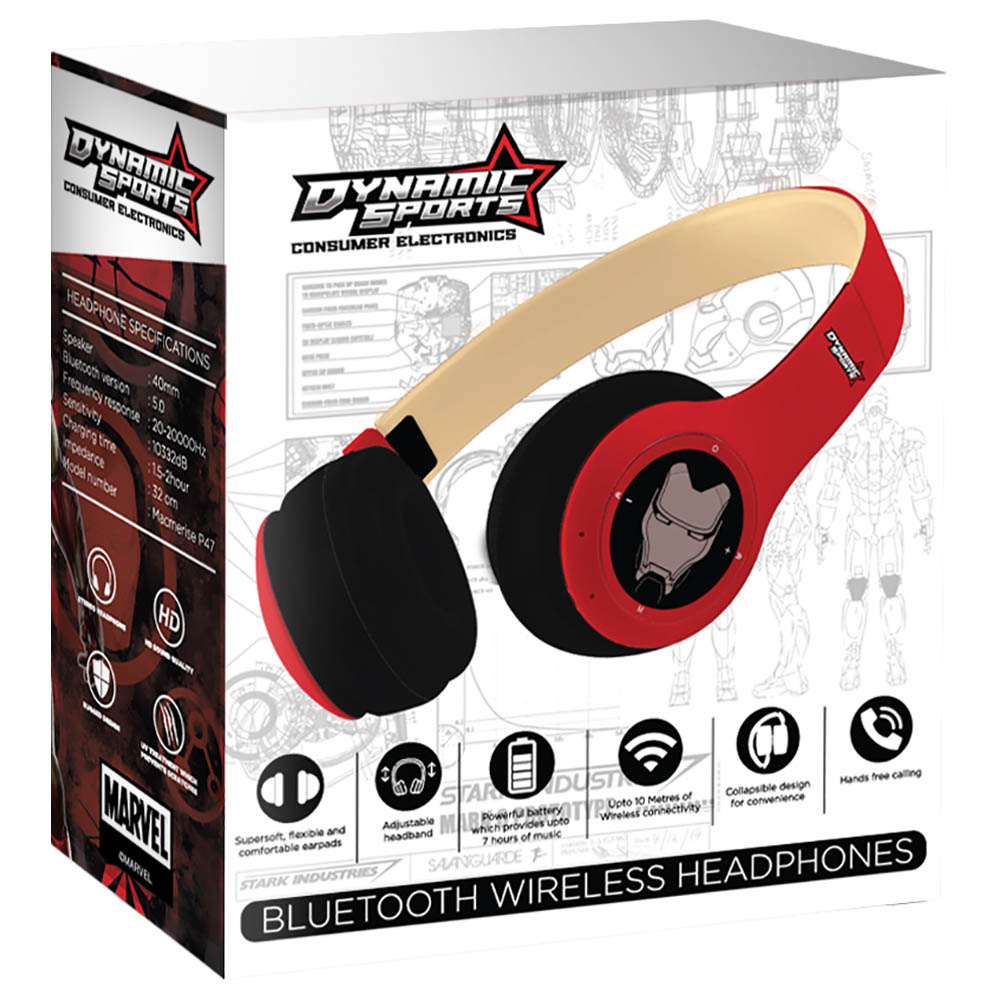 Dynamic Sports - Disney Ironman Headphones - Red