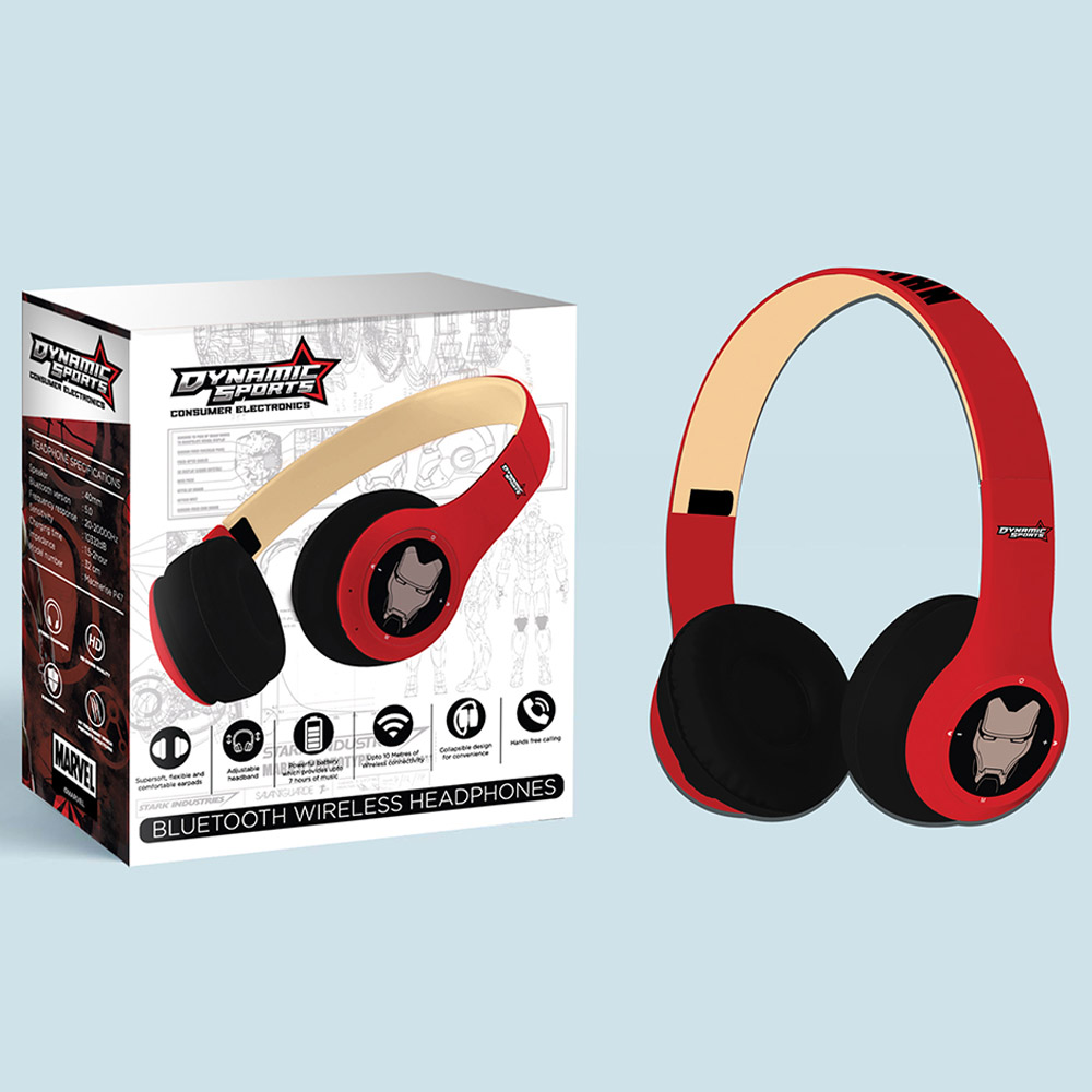 Dynamic Sports - Disney Ironman Headphones - Red