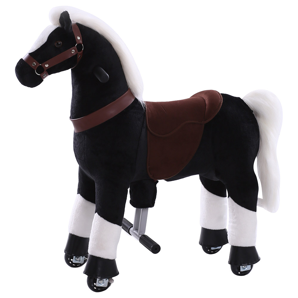 Tobys Ponycycle - Black Horse Tobys Ride-On For Kids
