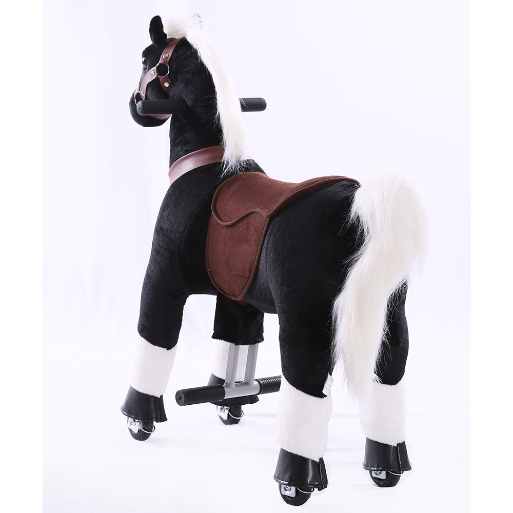Tobys Ponycycle - Black Horse Tobys Ride-On For Kids