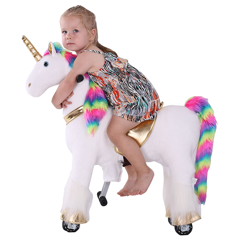 Tobys Ponycycle - Rainbow Unicorn Tobys Rideon For Kids