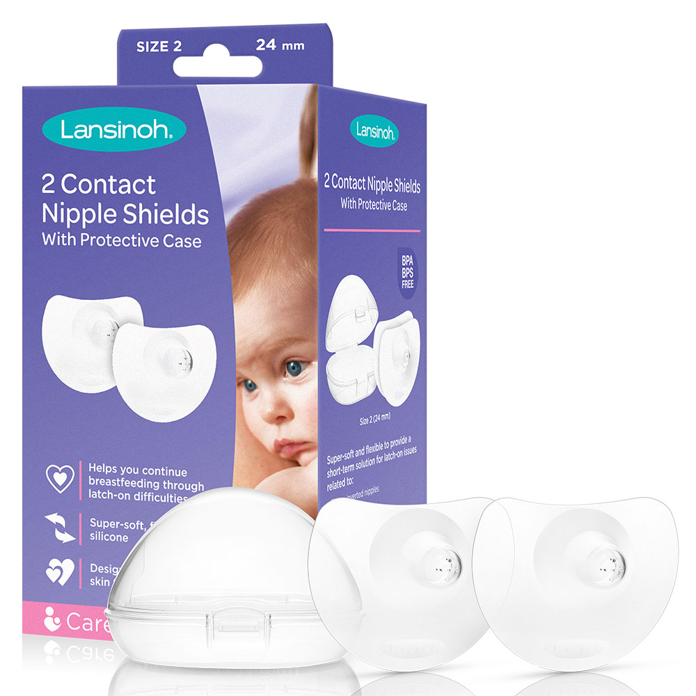 Lansinoh - Contact Nipple Shields Size 2 - Pack of 2 - 24mm