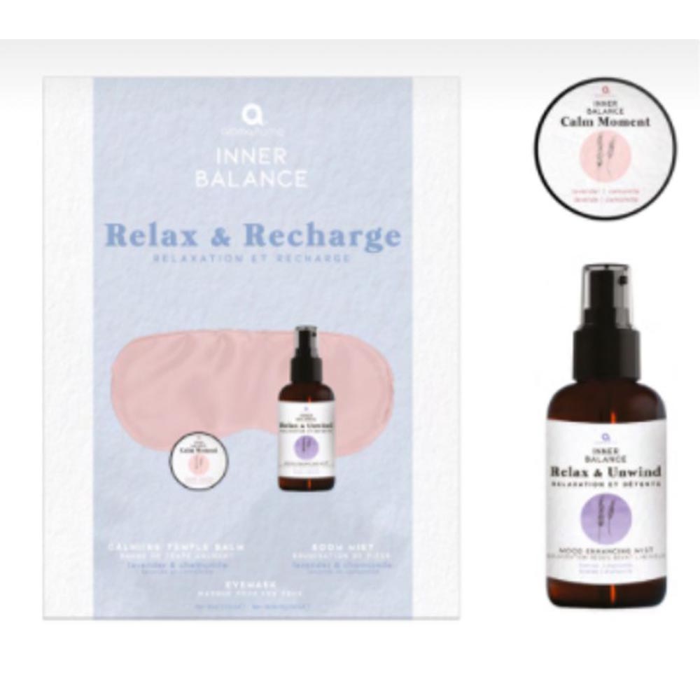 Aroma Home - Relax & Recharge Set - Eye Mask & Balm & Room Mists