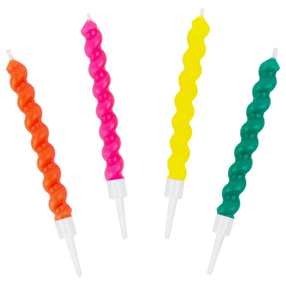Talking Tables - Birthday Brights - Twirl Candles - 8pcs